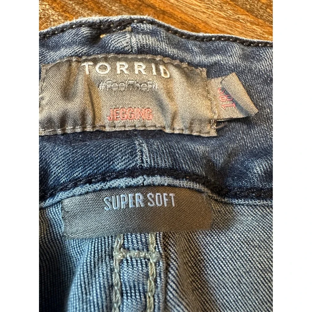 Torrid Super Soft Jeggings‎ Womens 18S Medium Wash High Rise Skinny Jeans Denim